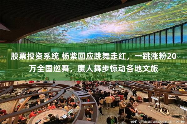 股票投资系统 杨紫回应跳舞走红，一跳涨粉20万全国巡舞，魔人舞步惊动各地文旅
