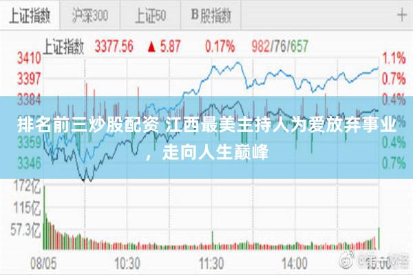 排名前三炒股配资 江西最美主持人为爱放弃事业，走向人生巅峰