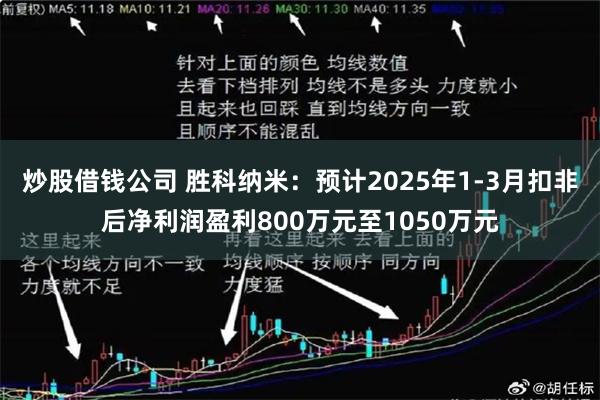 炒股借钱公司 胜科纳米：预计2025年1-3月扣非后净利润盈利800万元至1050万元