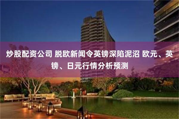 炒股配资公司 脱欧新闻令英镑深陷泥沼 欧元、英镑、日元行情分析预测