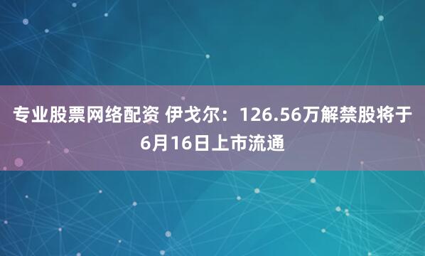 专业股票网络配资 伊戈尔：126.56万解禁股将于6月16日上市流通